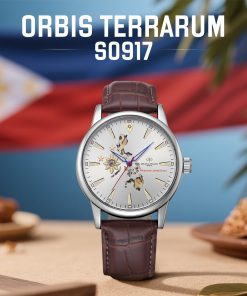 DELOS & PALLAS BRAND Orbis Terrarum Squelette Limited Edition Philippine Theme automatic mechanical men's watches men men's watch waterproof