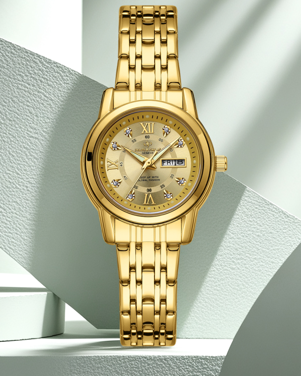 DELOS & PALLAS Overseas Double Calendar Women's Watch